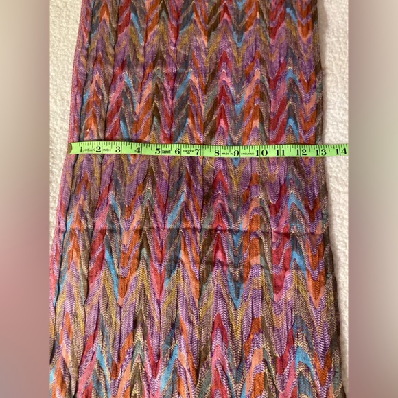 Missoni Style Multicolored Scarf, Purchased in Italy - Picture 3 of 3